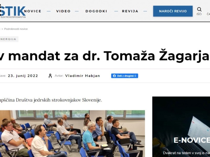 Nov mandat dr. Tomažu Žagarju