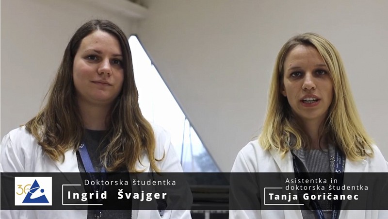 Ingrid Švajger, doktorska študentka, IJS;<br>Tanja Goričanec, asistentka in doktorska študentka, IJS
